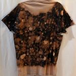 Black Brown Tan Bleached Distressed T Shirt Size L Photo 11