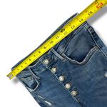 We The Free Blue High Waisted Distressed Button Fly Jeans – Size 30 Photo 3