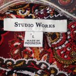 Studio Works Ladies'  LS Paisley Print Blouse large Photo 3