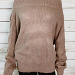 Exlura  Womens Knit Oversized Sweater Size L Black Stretch Long Sleeve Pullover Photo 0