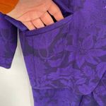 Pendleton Vintage Old Money Blazer Skirt Set size 10 Purple Virgin Wool Floral Photo 5