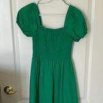 Copper Key Green Puff Sleeve Dress Photo 0