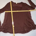 We The Free  • Free People Malibu Thermal Shirt Brown Small Oversized Boho Size M Photo 11