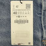 ZARA Slim fit Straight Leg Zipper Light Wash Blue Jeans 31" NWT. B-1042 Photo 3