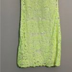 Yoana Baraschi  Neon Sequin Lace Overlay Slip Dress Size 2 Photo 7