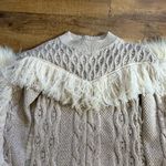 AUMR Ulla Merino Wool Sweater In Ivory/Oatmeal White Size XS Photo 5