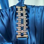 Gunne Sax Vintage Jessica McClintock for Lace Up Back Gown in Blue Size 0 Photo 6