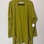 Free people beach take a walk green cardigan size Large NWT Photo 3
