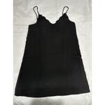 Altar’d State Womens Size M Black Slip Dress Scalloped Front Adjustable Straps Size M Photo 4