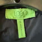 LOGO Instant Chic Black Ruffle Neck Jacket Size S Small Ruched Zip Up NWT Photo 7