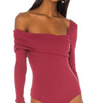 Lovers + Friends Lovers‎ + Friends Florence Bodysuit  Burgundy Size XL Photo 0