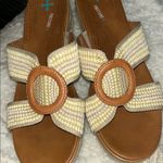Baretraps Tan and Brown Sandals with Textured Bow Photo 9