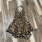 Oh Polly Polly animal print spaghetti halter romper Photo 3