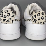 Nike Court Vision Low Sneakers Womens 10 White Leopard Swoosh Print DD9665-100 Photo 5