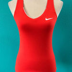 Nike  Red V-Neck Racerback Tank Sporty Active Performance Gym Workout Size XS Photo 0