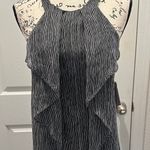 H by Halston Halston Elegant Gray and white Sleeveless Dress Photo 1