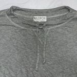 Wildfox S Small Gray Matching Lounge PJ Set Waffle Knit Flare Pants Gray Photo 4