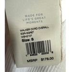 Faherty NWT Womens Walker Corduroy Organic Cotton Overalls Ivory Size Small Boho Photo 5