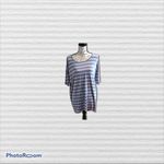 LuLaRoe  Striped Blouse Small Hi-Low Short Sleeves Photo 6