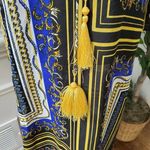 Violet Sky Women's M Bathing Suit Beach Cover Blue and Yellow Funky Patterns Size M Photo 4