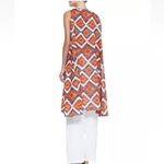 Eskandar Mughal tile linen dress sz 2 (ptp 23” oversized fit) Orange Size L Photo 1