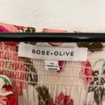 Rose + Olive Floral Boho Women Top 1X Smocking Cottage Spring Soft Girl Peasant Photo 10