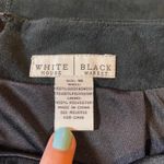 White House | Black Market  Suede A-Line Skirt‎ Size 10 Black Panel Western Hippie Photo 2