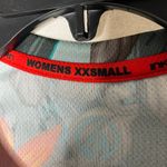 InkNBurn Gray‎ Blue Floral Short Sleeve Graphic T Shirt XXS 2XS Workout Running Gray Photo 2