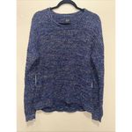 Gap Womens Large Blue Multicolor Knit Crew Neck Long Sleeve Sweater Photo 2