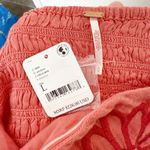 Free People [] Coral Eyelet Embroidered Smocked Sizzle Mini Dress NWT Sz Large L Photo 10