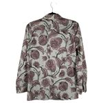 Burberry Prorsum Silk Blend Floral Hidden Button Blouse Women's 38 US 4 Photo 4