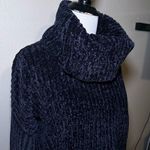 Womens Navy Turtleneck Sweater Photo 4