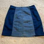 Free People  2-tone denim mini skirt, size 8 Photo 4