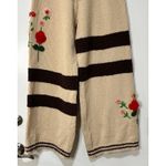 POL  Floral Embroidered Stretchy Waist Color Block Wide Leg Pants Size Large NWOT Photo 5