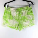 Abound  Womens Shorts Denim Pull On Raw Hem Pockets Drawstring Tie Dye Green S Photo 1