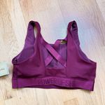 Athleta The Power Of She Sports Bra Criss-Cross Maroon Red L Activewear Gym NWT Photo 12