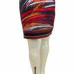 BCBGMAXAZRIA  Small Pleated Gray Printed Skirt Photo 3