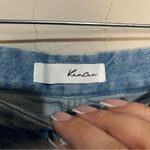 Kancan Roxie Front Single Seam Frayed Jean Shorts Photo 6