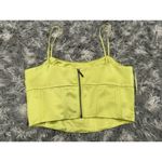 Jason Wu Lime Satin Crop Top Small S FLAW Photo 6