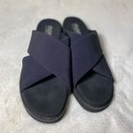 Munro Dekkie Black Slide Heeled Sandal Size 10 EUC Photo 1