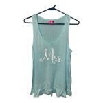 Betsey Johnson "Mrs." Blue/White Pajama Set, Small Photo 1