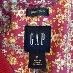 Gap VTG  Stretch Corduroy Jacket Women’s Size 2 Floral Lined Button Front Photo 5