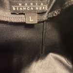 Maria Bianca Nero  Black Lace Up Flared Pants Zipper Back Sz L Photo 4