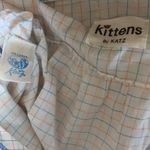 Vintage Kittens by Katz Mouse & Daisy white blue sleeveless nightgown size 8 Size M Photo 7