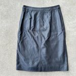 Loro Piana  Leather Pencil Skirt Size 44 Photo 1