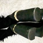 Tommy Hilfiger  | Faux Suede Black Gold Hardware Over Knee Boots Twnarzel | 9 Photo 9
