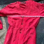 Vintage Gillian Red Silk V Photo 12