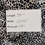 Mango MNG  Black Leopard Print Ruched Draped Neck Bodycon Dress Size Medium Photo 1