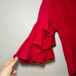 MISA Los Angeles Red Bodysuit women’s small holiday fall classic ruffle girly Photo 1