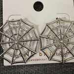 Lane Bryant Halloween Whimsy Spider Web Statement Earrings Photo 1